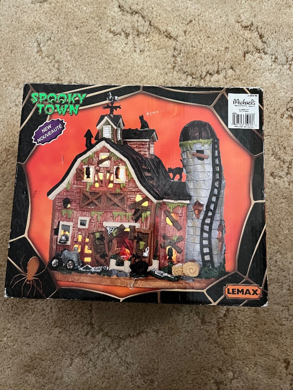 Lemax Spooky Town Dilapidated Barn 55916 Halloween 2015 Retired